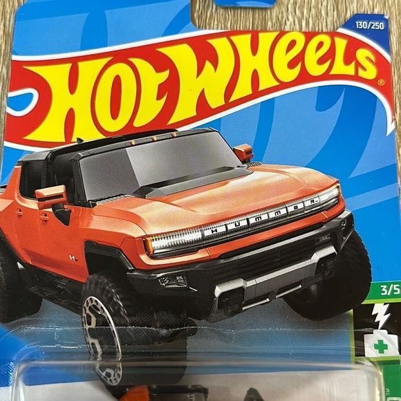 Hot Wheels - GMC Hummer EV - HW Green Speed 6/10 - HTB83 - Short Card - GM - Blu - Mattel 2024